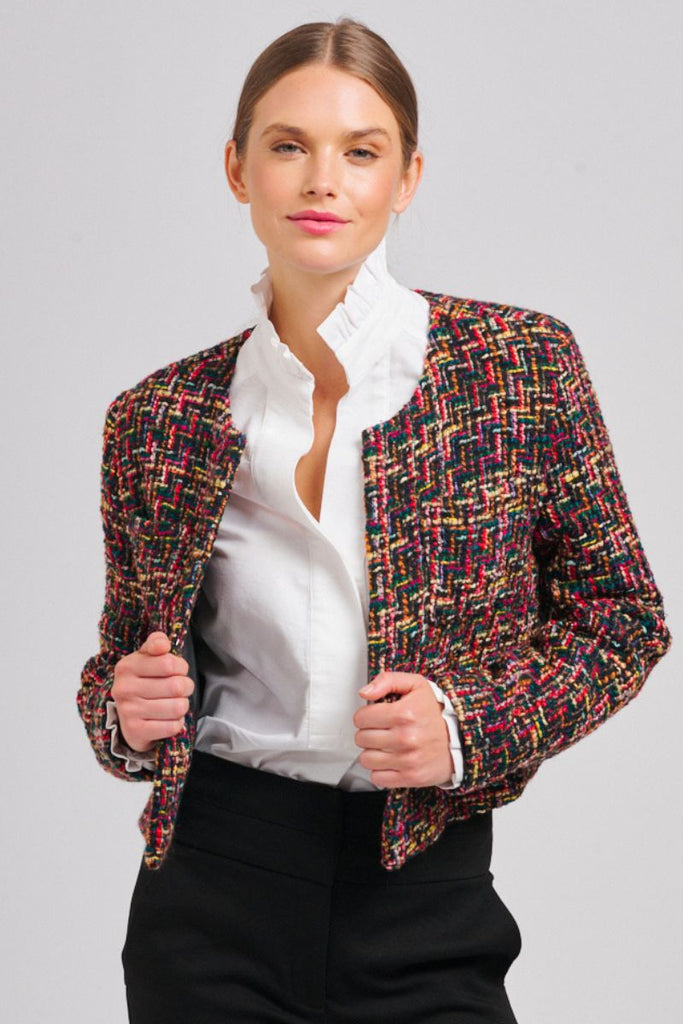 The Audrey Boucle Jacket - Multi Colour
