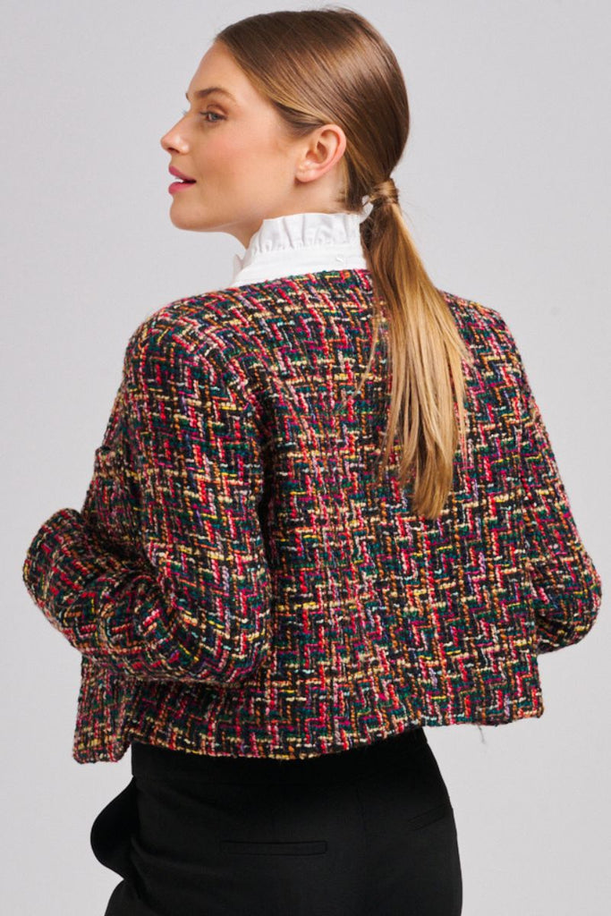 The Audrey Boucle Jacket - Multi Colour