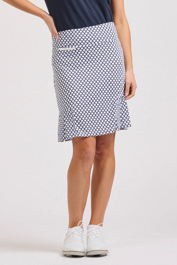 Barwon Skort - French Navy Trellis