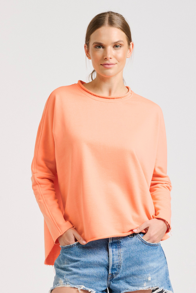 Raw Long Sleeve Sweatshirt - Sunset