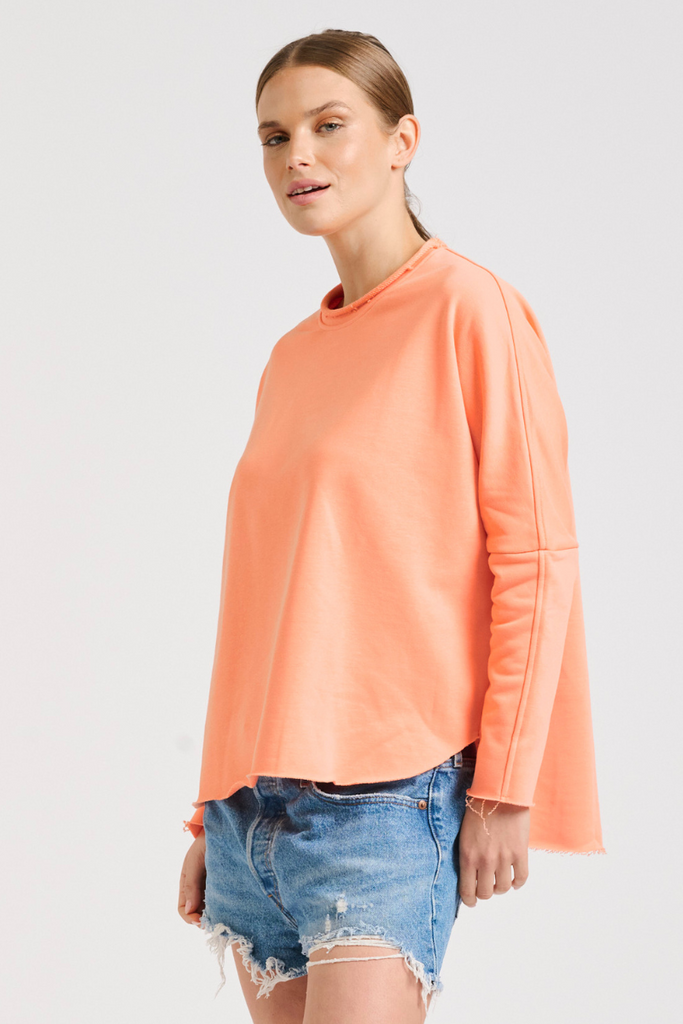 Raw Long Sleeve Sweatshirt - Sunset