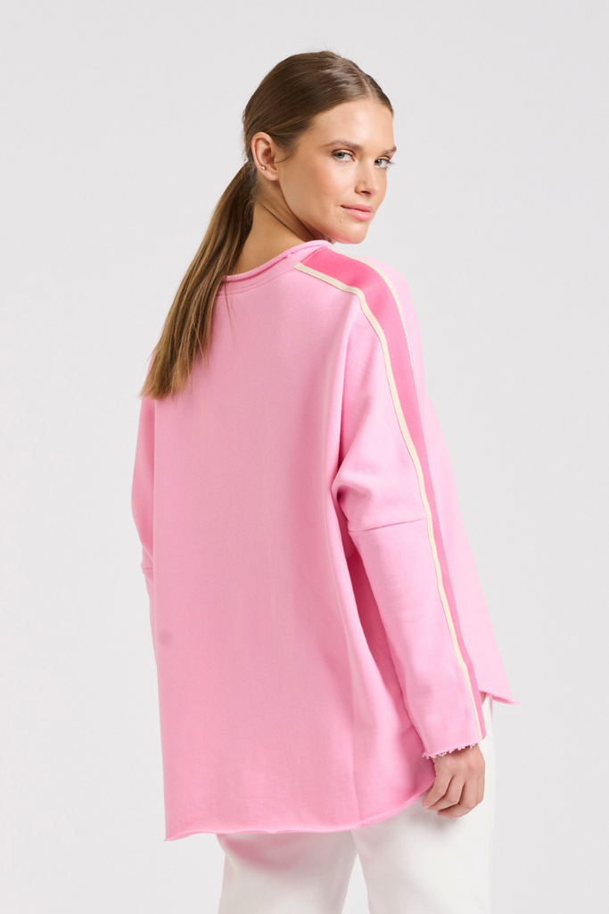 Raw Tape Long Sleeve Sweatshirt - Bubblegum