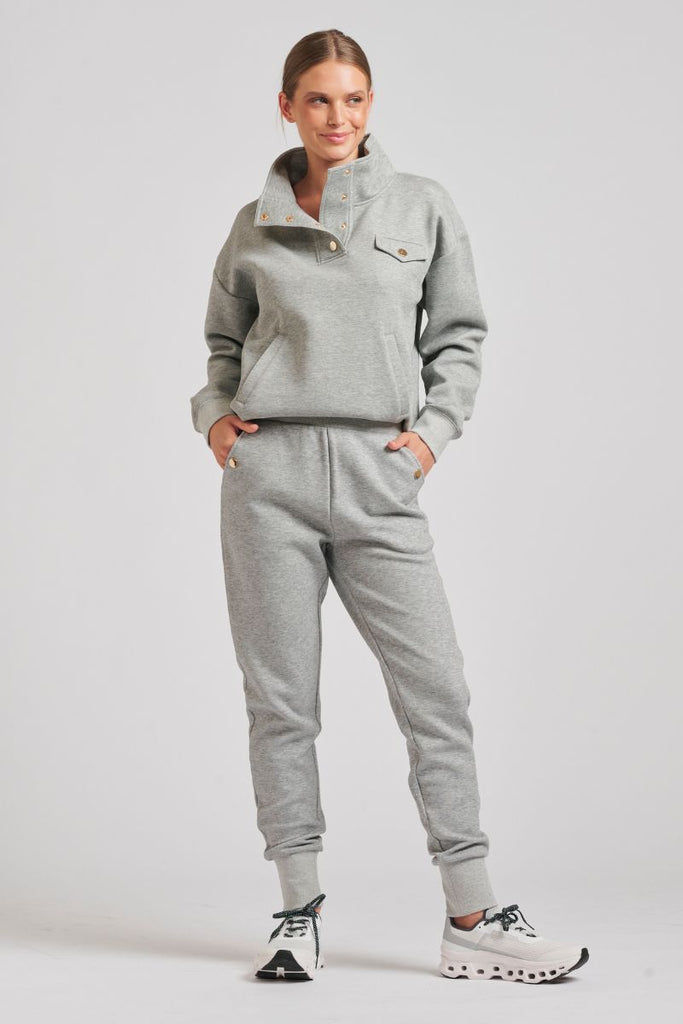 Lux Suba Pullover Sweatshirt - Grey Marle