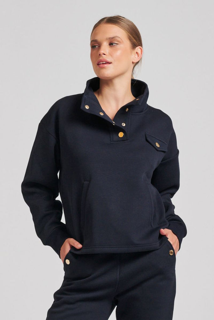 Lux Suba Pullover Sweatshirt - French Navy