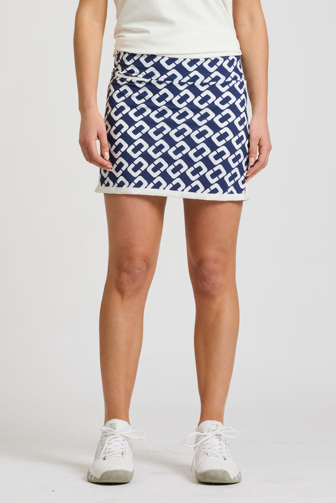 Shirty Madison Short Skort - French Navy Chain