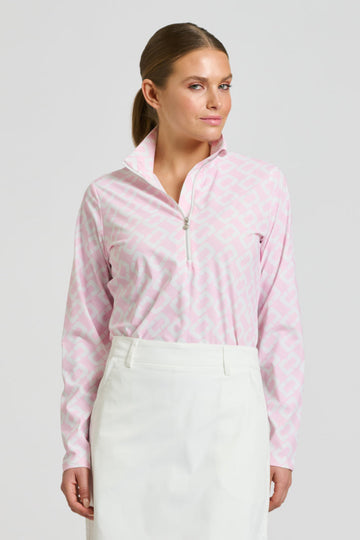 Shirty The Grange Long Sleeve Shirt - Ballet Pink Chain