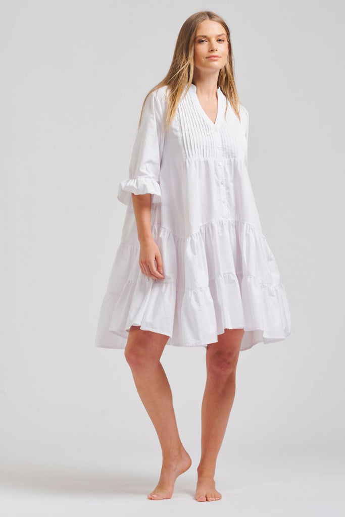 The Sindy Oversized Cotton Dress - White