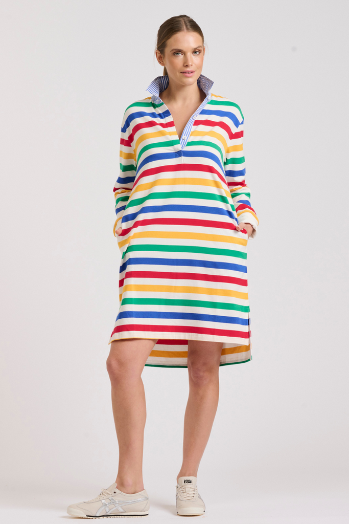 Rugby Summer Dress - Multistripe