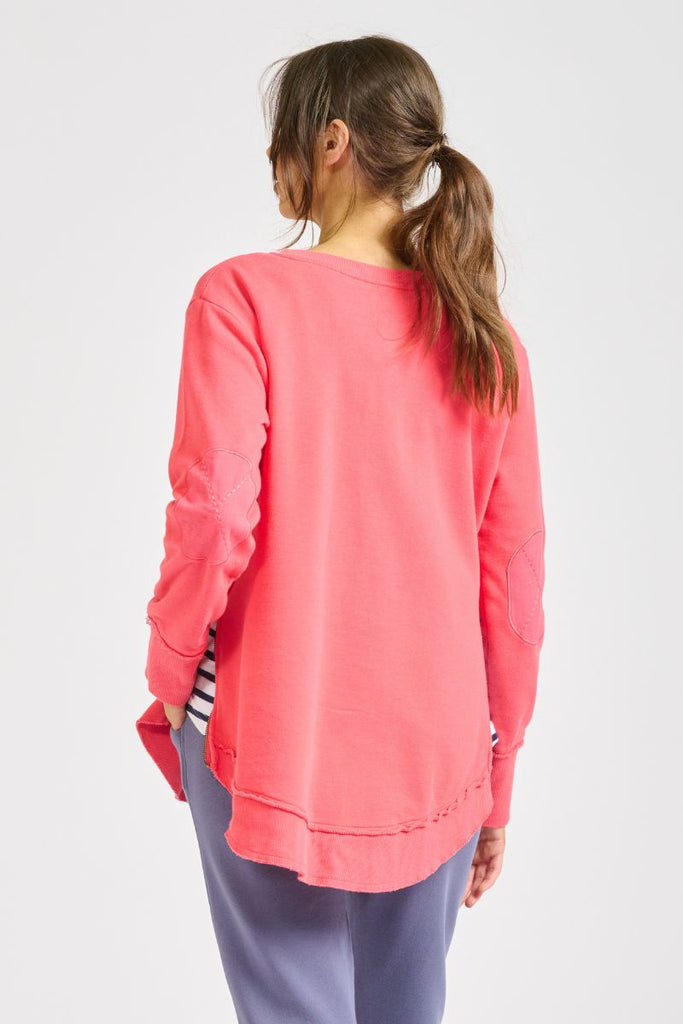 The Zipside Sweatshirt - Portsea Red